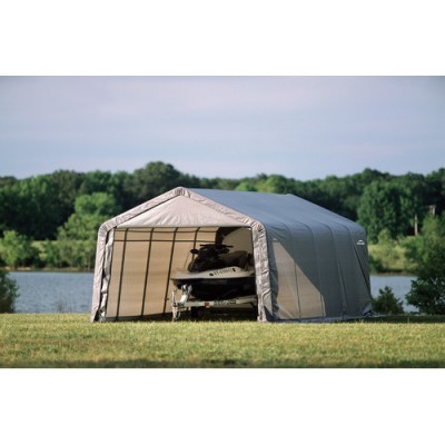 Shelterlogic 12' x 20' x 8' Peak Style Shelter, Green   554796000